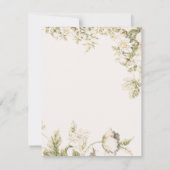 Invitation Daisy, Lily de la Vallée sur Ecru Wedding RSVP (Dos)