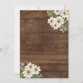 Invitation Daisy Little Miss ONE anniversaire délirant (Dos)