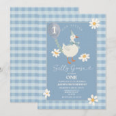 Invitation Daisy Little Silly Goose Balloon Boy 3e anniversai (Devant / Derrière)