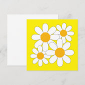 Invitation Daisy Lumineuse et Audacieuse (Devant / Derrière)