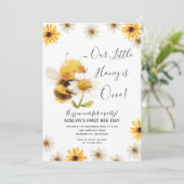 Invitation Daisy Notre petite abeille de miel 1er Anniversair (Debout devant)