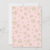 Invitation Daisy Pink Un Lapin Tourne Un 1Er Anniversaire (Dos)