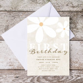 Invitation Daisy Premier anniversaire Fête à thème