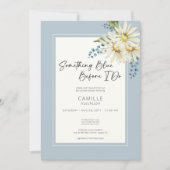 Invitation Daisy Quelque Chose De Bleu Avant De Faire Fête de (Devant)