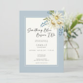 Invitation Daisy Quelque Chose De Bleu Avant De Faire Fête de (Debout devant)