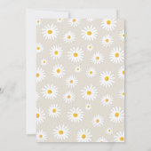 Invitation Daisy Retro Boho Party Sand Girl premier anniversa (Dos)