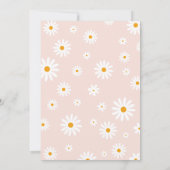 Invitation Daisy rose Boho Girl 1er anniversaire (Dos)