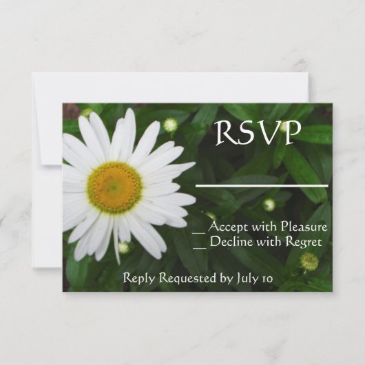Invitation Daisy RSVP (Devant)