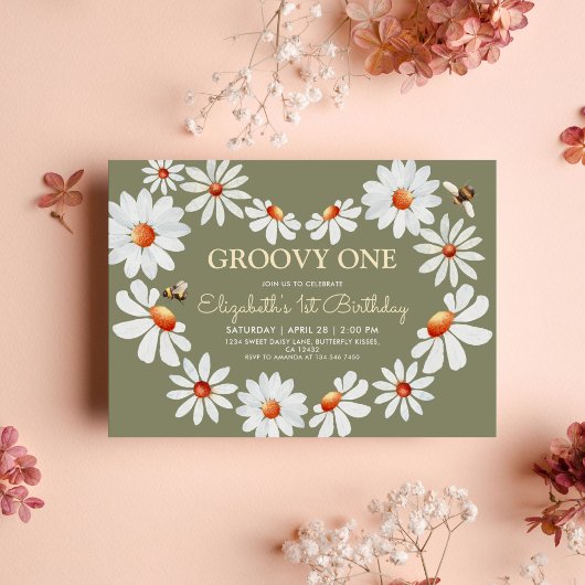 Invitation Daisy Super 1er anniversaire