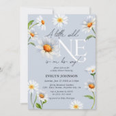 Invitation Daisy 'Un Petit Sauvage' Boy Baby shower (Devant)