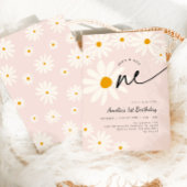 Invitation Daisy Wild One 1er Anniversaire