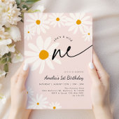 Invitation Daisy Wild One 1er Anniversaire