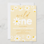 Invitation Daisy Wild Un premier anniversaire (Devant)