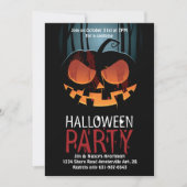 Invitation d'alerte de Halloween (Devant)
