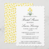 Invitation Dalia aquarelle personnalisée (Devant / Derrière)