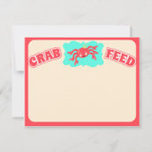 Invitation d'alimentation de crabe (Dos)