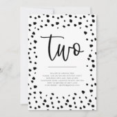 Invitation dalmate de 2e anniversaire (Devant)