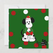 Invitation Dalmate de Noël (Dos)