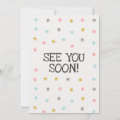 Invitation Dalmatie laisse Pawty Chien Anniversaire Invitatio (Dos)