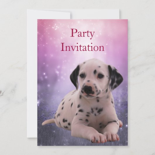 Invitation Dalmatien au Parc (Devant)