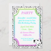 Invitation dalmatienne 2 de fête d'anniversaire (Devant)