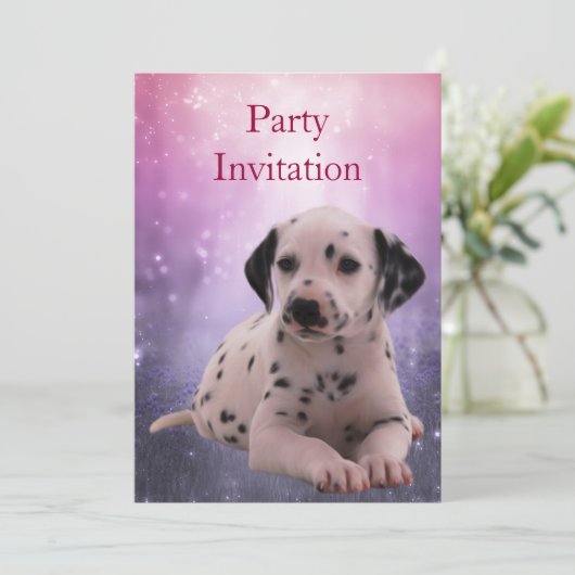 Invitation Dalmation au parc (Debout devant)