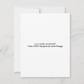 Invitation Dalmation Rose & Coeurs-Invitation (Dos)