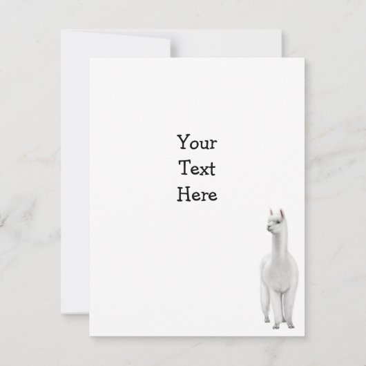 Invitation d'alpaga (Dos)