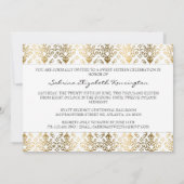 Invitation Damas bitumineux [Or] (Dos)