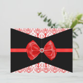 Invitation Damas bitumineux [Rouge] (Debout devant)