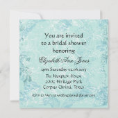 Invitation Damas bleues et vagues (Dos)