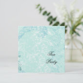 Invitation Damas bleues et vagues (Debout devant)