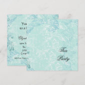 Invitation Damas bleues et vagues (Devant / Derrière)