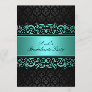 Invitation Damas de torsion bleue Bachelorette Party Invita