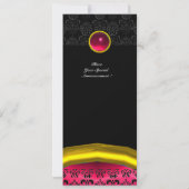 INVITATION DAMAS GEMME PIERRE MONOGRAMME (Dos)