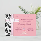 Invitation Damas Sainte Communion (Debout devant)