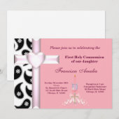 Invitation Damas Sainte Communion (Devant / Derrière)