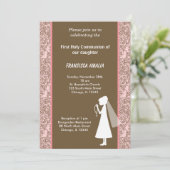 Invitation Damas Sainte Communion (Debout devant)