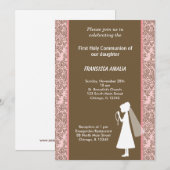 Invitation Damas Sainte Communion (Devant / Derrière)