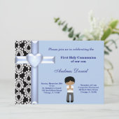 Invitation Damas Sainte Communion (Debout devant)