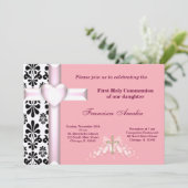 Invitation Damas Sainte Communion (Debout devant)
