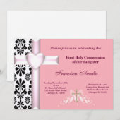 Invitation Damas Sainte Communion (Devant / Derrière)
