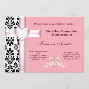 Invitation Damas Sainte Communion