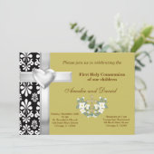 Invitation Damas Sainte Communion (Debout devant)