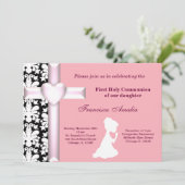 Invitation Damas Sainte Communion (Debout devant)