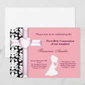 Invitation Damas Sainte Communion (Devant / Derrière)