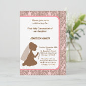 Invitation Damas Sainte Communion (Debout devant)