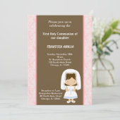 Invitation Damas Sainte Communion (Debout devant)