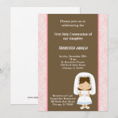 Invitation Damas Sainte Communion (Devant / Derrière)