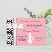 Invitation Damas Sainte Communion (Debout devant)